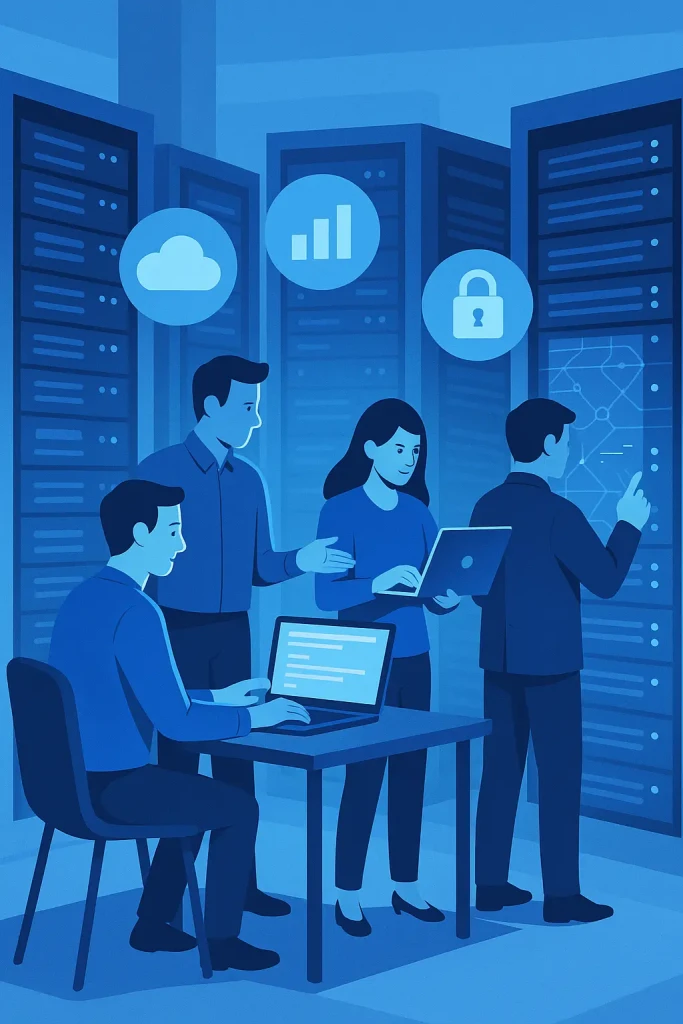 IT, data center, digital transformation, atau tim profesional