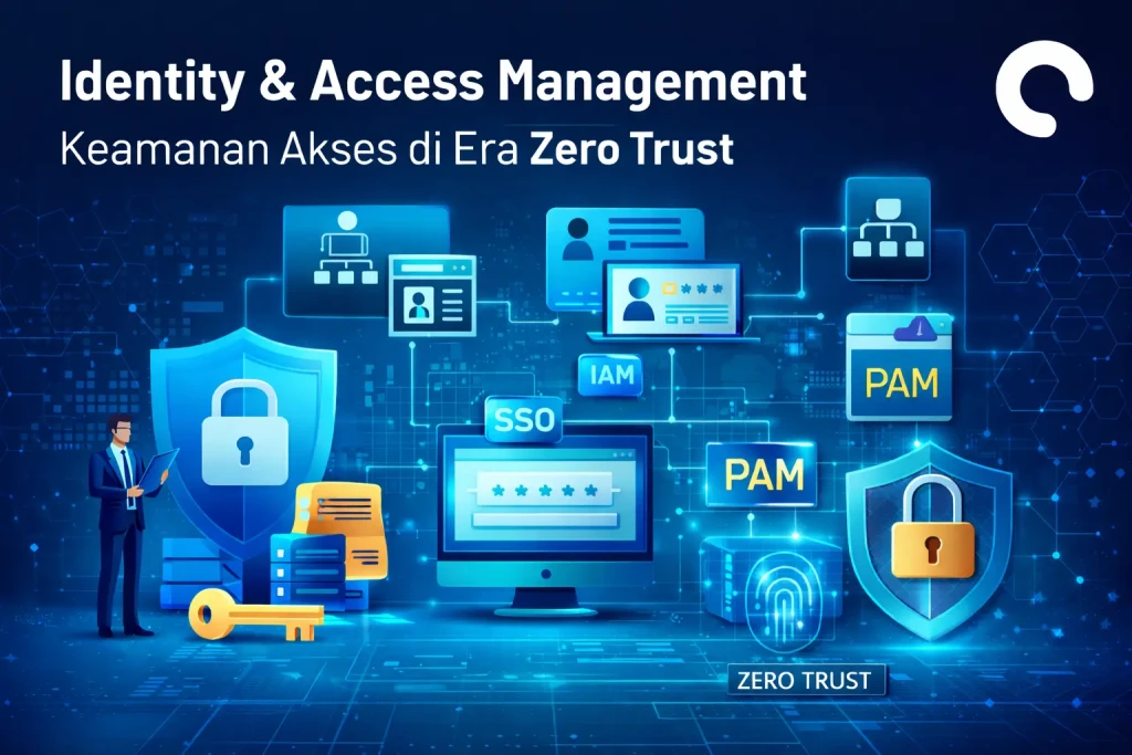 arsitektur identity access management dengan zero trust dan SSO