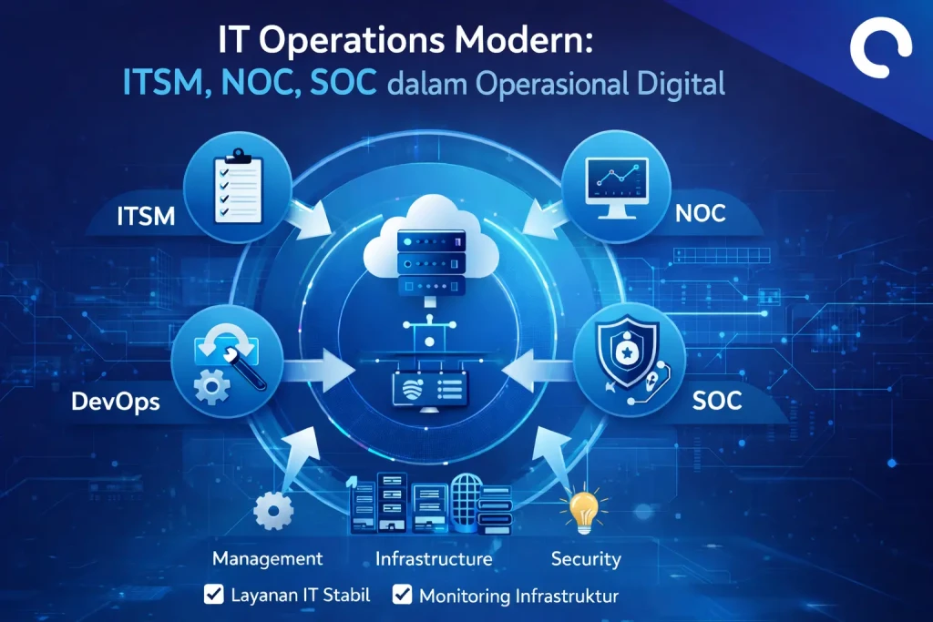Diagram IT Operations Modern ITSM NOC SOC DevOps